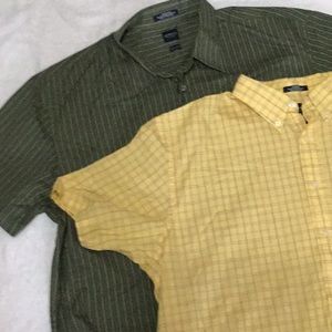 (2) Casual Button Down